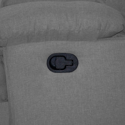SILLA RECLINABLE ESTÁTICA PEKIN 1 PUESTO  MICROFIBRA  GRIS CLARO