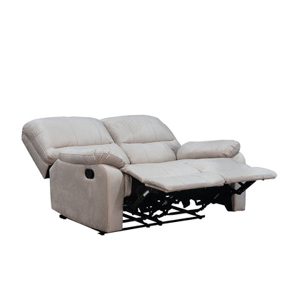 SOFA RECLINABLE GALL 2 PUESTOS ESTATICO MICROFIBRA CRUDO