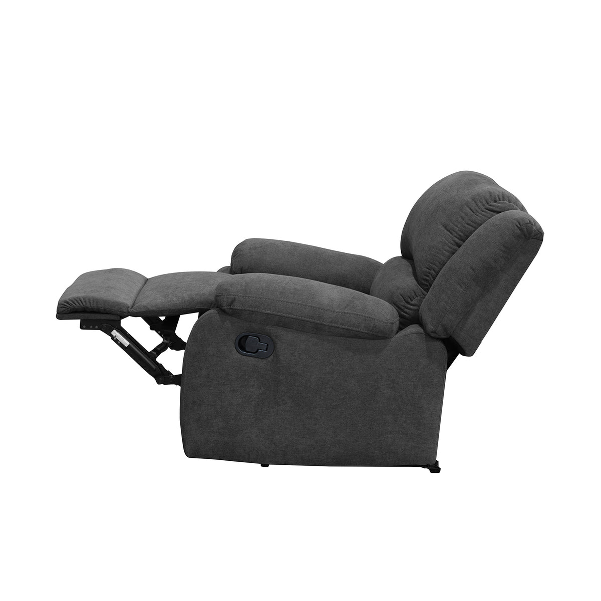 Reclinable Sull estática Microfibra Gris Plomo
