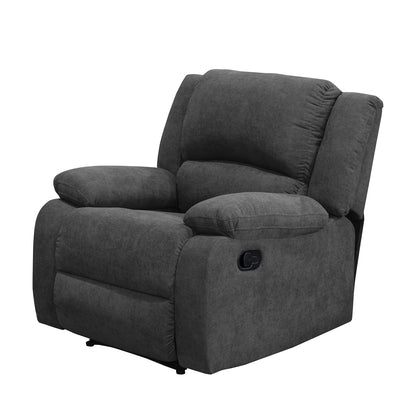 Reclinable Sull estática Microfibra Gris Plomo