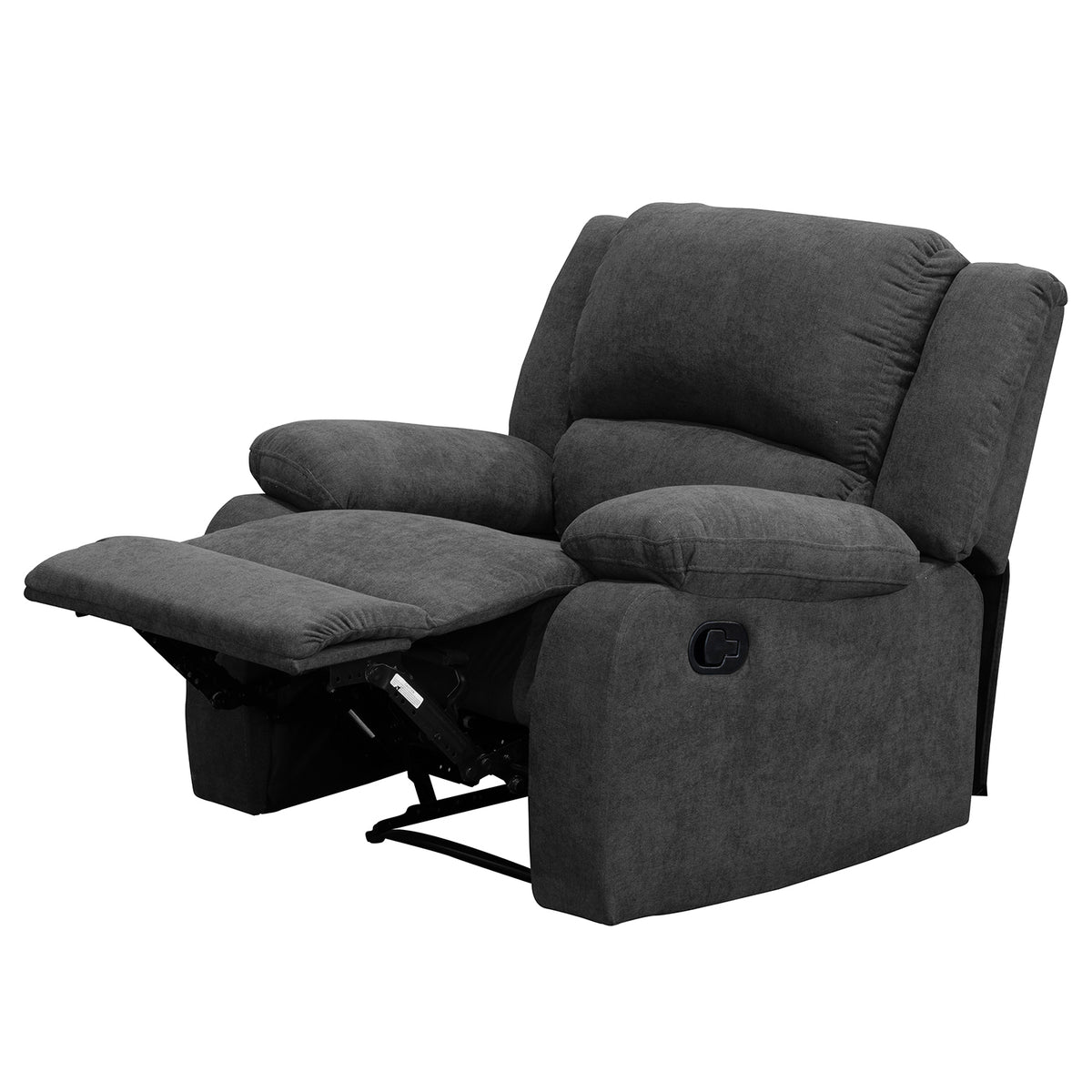 Reclinable Sull estática Microfibra Gris Plomo