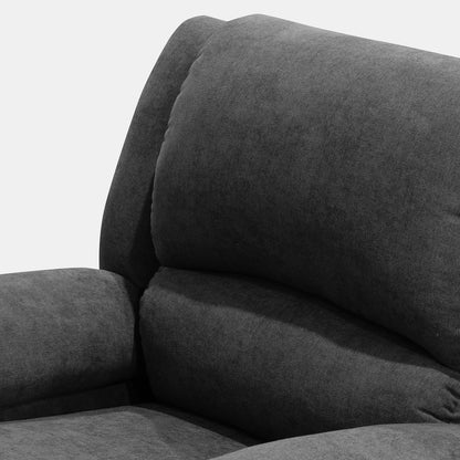 Reclinable Sull estática Microfibra Gris Plomo