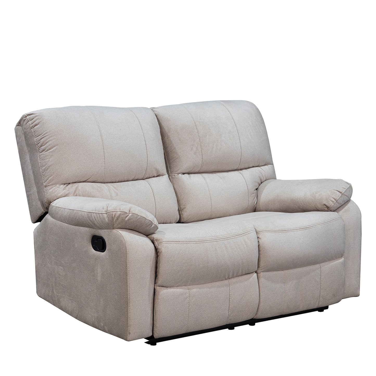 SOFA RECLINABLE GALL 2 PUESTOS ESTATICO MICROFIBRA CRUDO