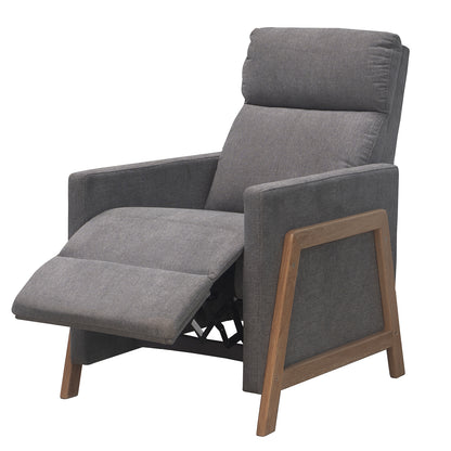 Reclinable Metz microfibra gris humo