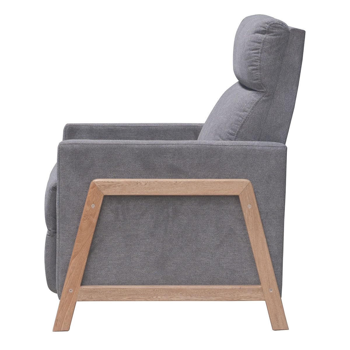 Reclinable Metz microfibra gris humo