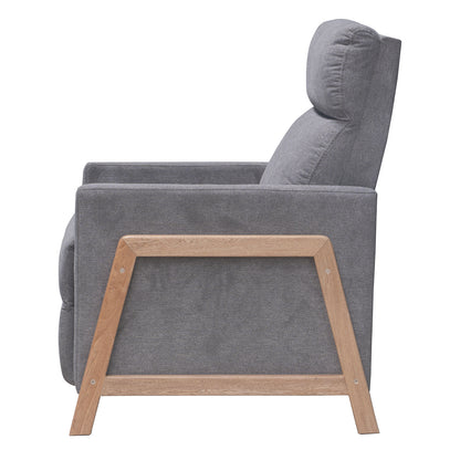 Reclinable Metz microfibra gris humo