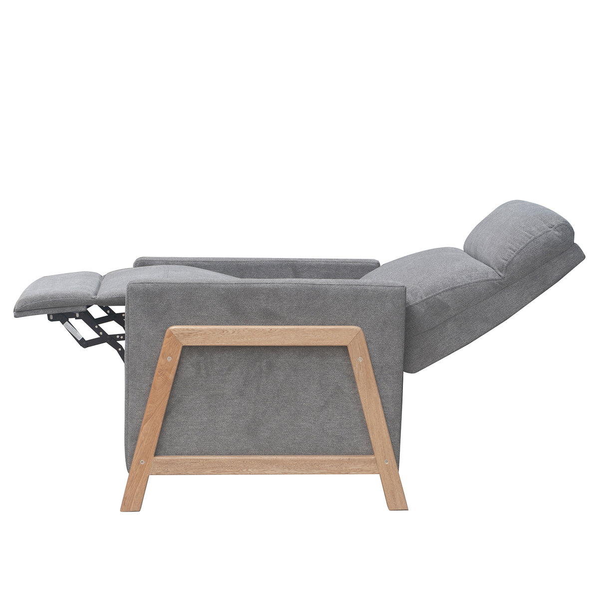 Reclinable Metz microfibra gris humo