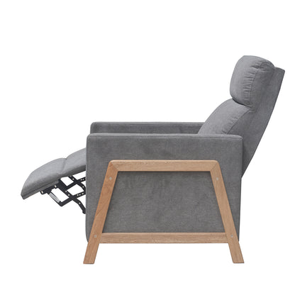 Reclinable Metz microfibra gris humo