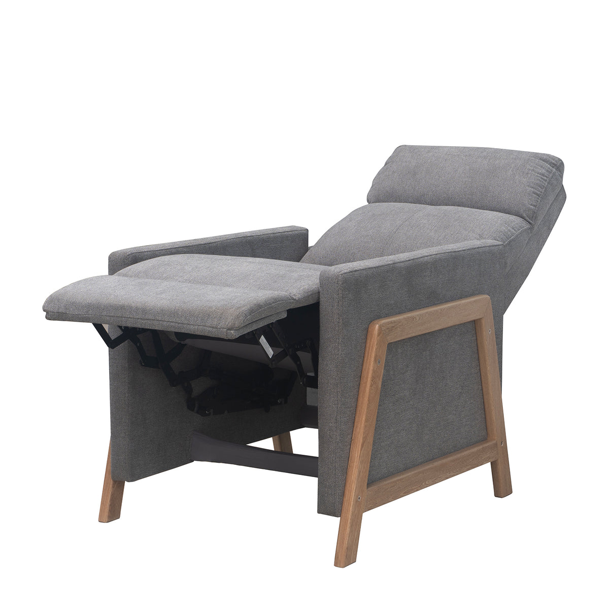 Reclinable Metz microfibra gris humo