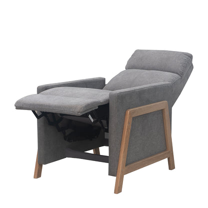Reclinable Metz microfibra gris humo