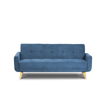 SOFA CAMA DEBBY  MICROFIBRA  AZUL