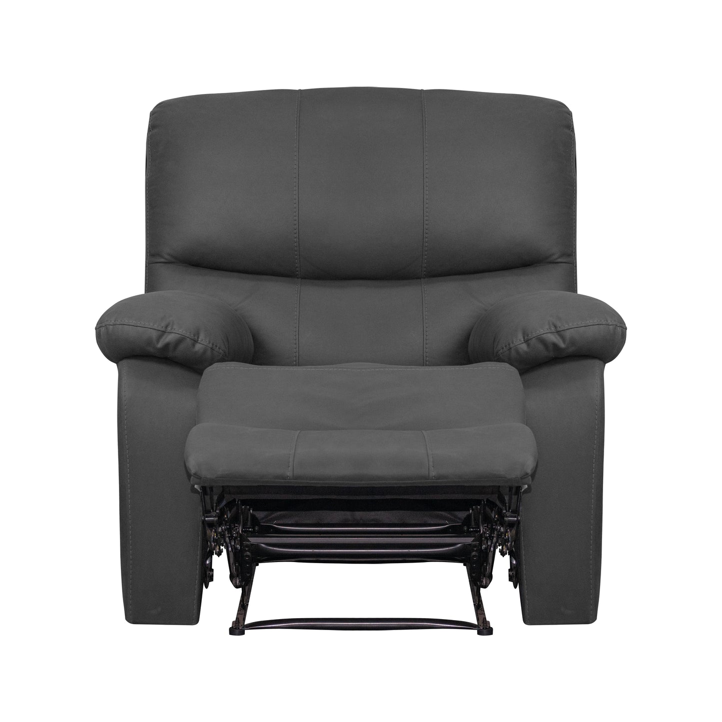 SILLA RECLINABLE GALL 1  PUESTO  ESTATICA TIPO SINTETICO GRIS PLOMO