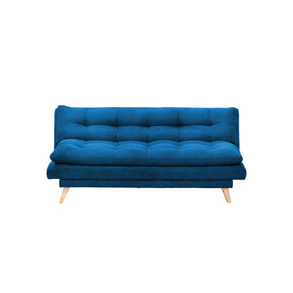 SOFA CAMA NANTES MICROFIBRA  AZUL