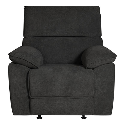 Silla Reclinable Alexa Microfibra Gris Plomo