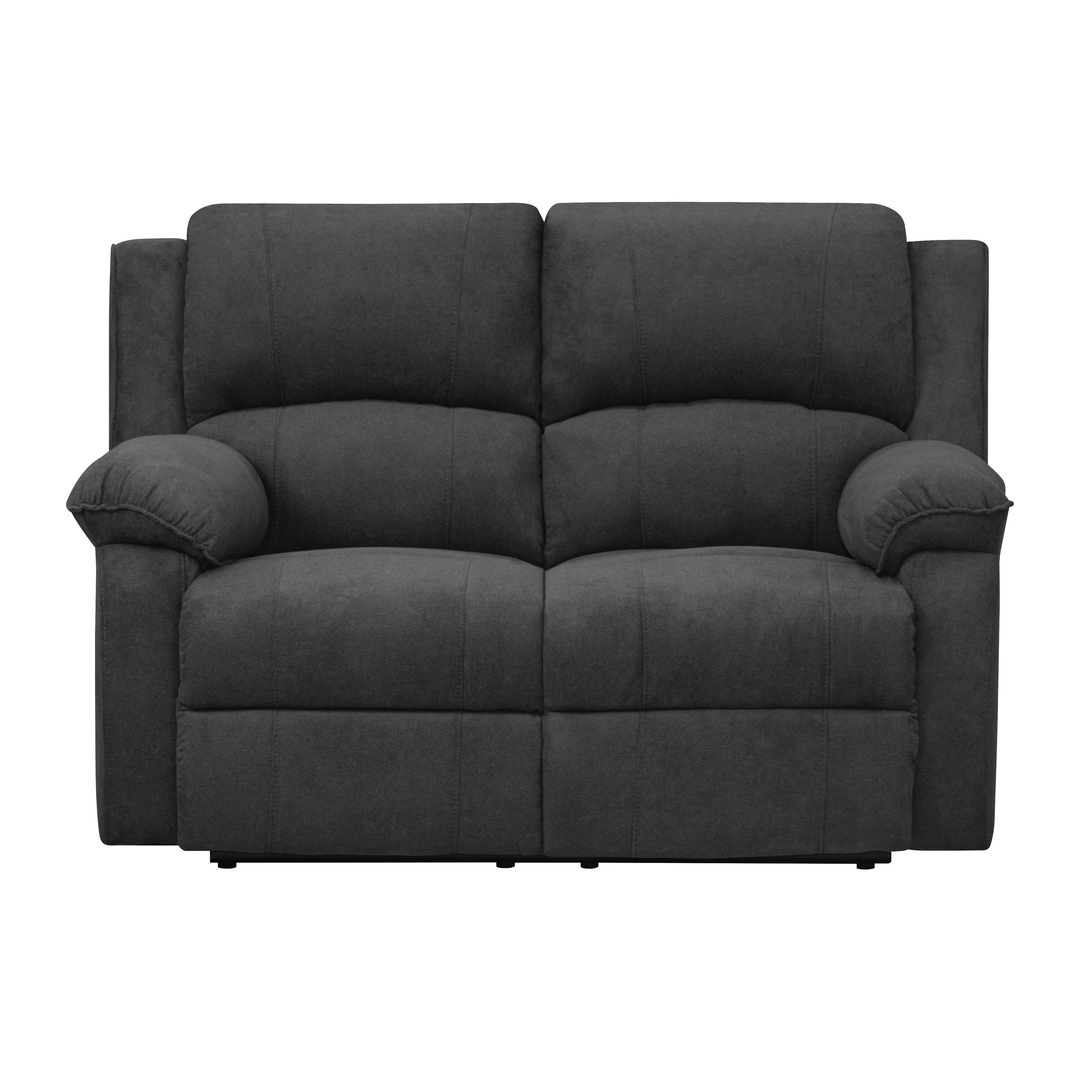 Sofa reclinable tokio 2p microfibra gris plomo