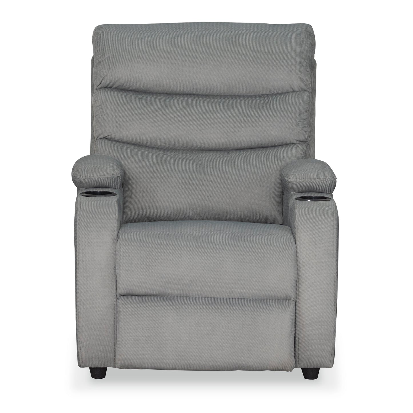 SILLA RECLINABLE TREVI  1 PUESTO  MICROFIBRA PLATA