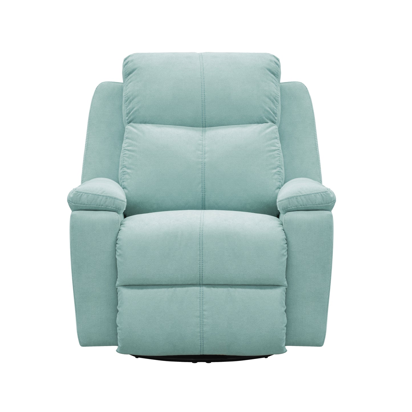 SILLA RECLINABLE MECEDORA GIRATORIA MARSELLA MICROFIBRA. AQUA