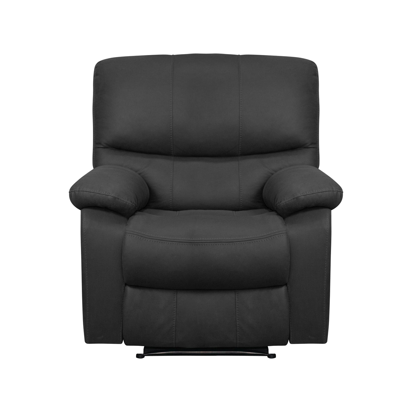 SILLA RECLINABLE GALL 1  PUESTO  ESTATICA TIPO SINTETICO GRIS PLOMO