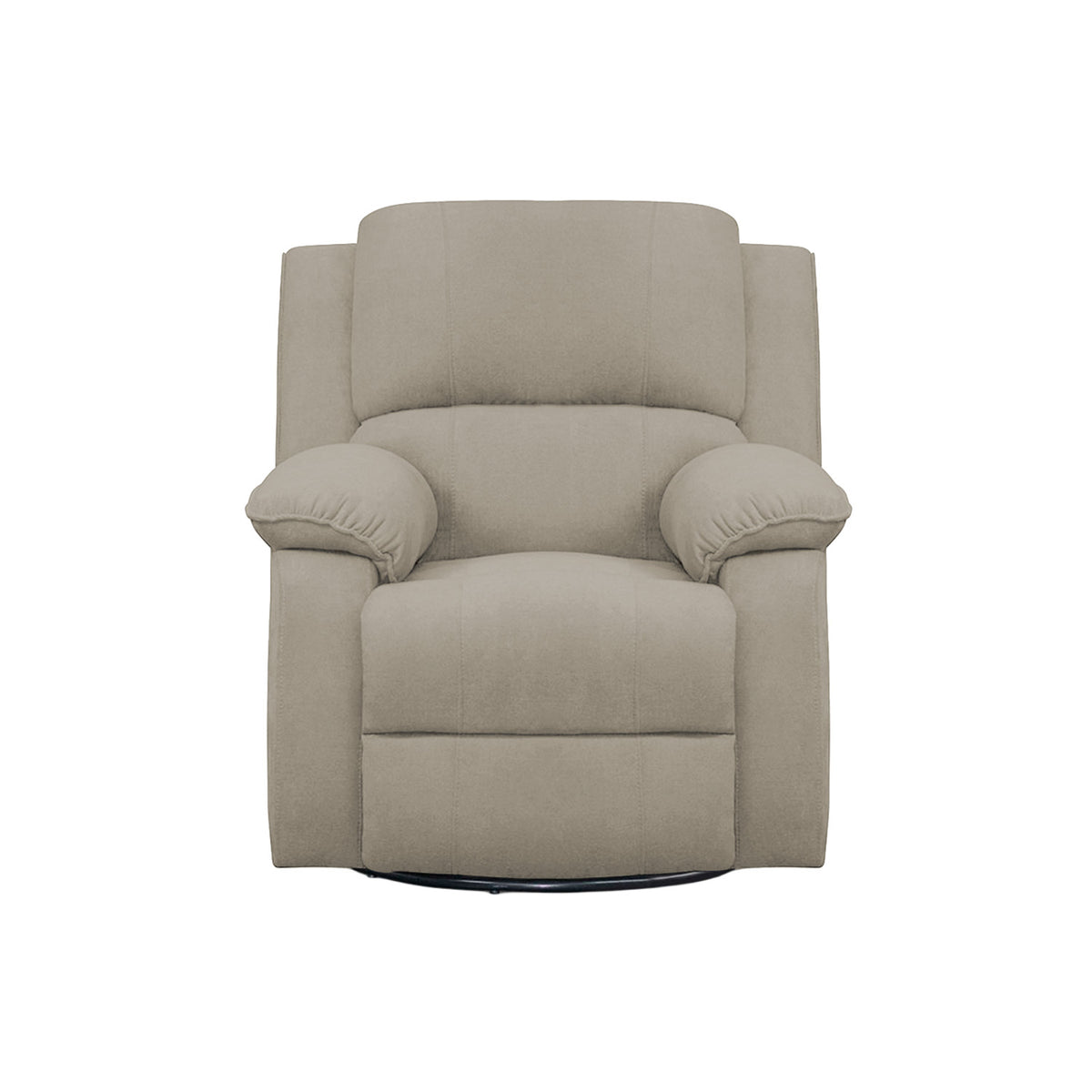 Silla reclinable mecedora giratoria Tokio microfibra camel