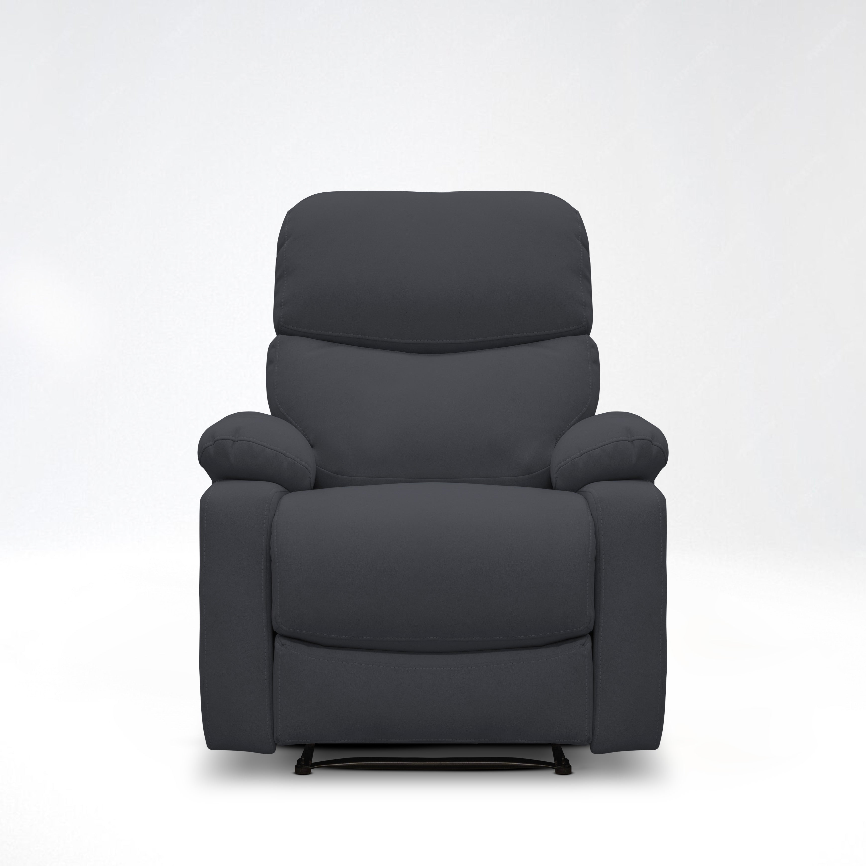 Silla reclinable velara 1 puesto microfibra gris plomo