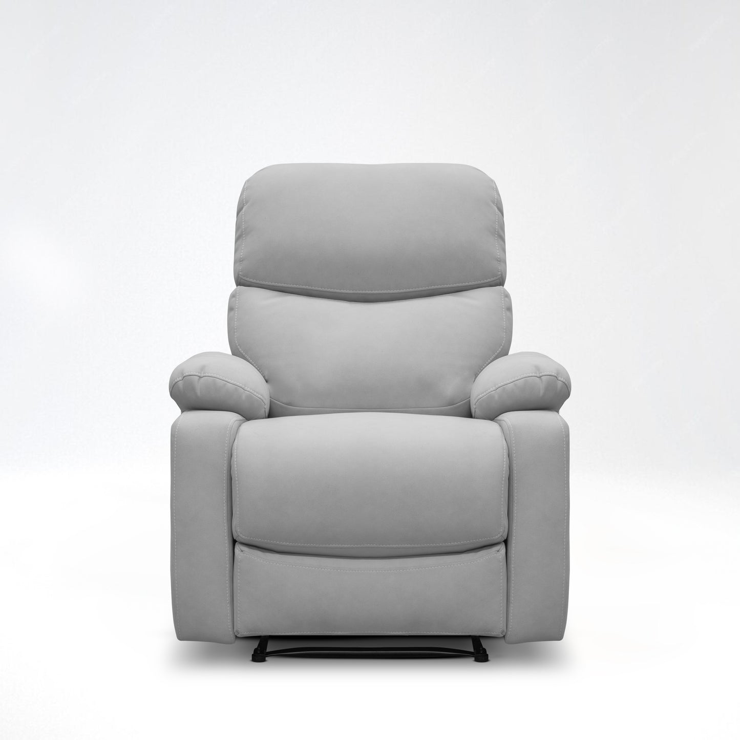 SILLA RECLINABLE VELARA  1 PUESTO SEMI SINTETICO GRIS