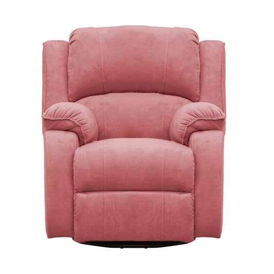SILLA RECLINABLE MECEDORA GIRATORIA TOKIO MICROFIBRA. ROSA