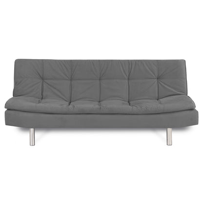 SOFA CAMA BELLINI   MICROFIBRA PLATA
