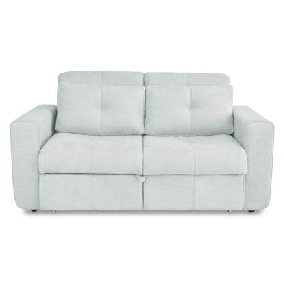 SOFA CAMA BOURBON 1.10  MICROFIBRA GRIS CLARO