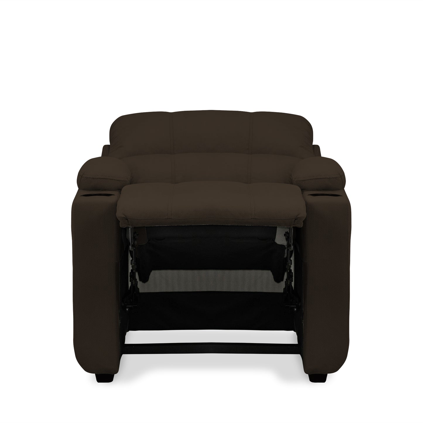SILLA RECLINABLE ALAN  1 PUESTO  MICROFIBRA CHOCOLATE