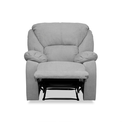 SILLA RECLINABLE OHIO ESTATICA MICROFIBRA PLATA
