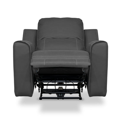 SILLA RECLINABLE ELECTRICA  DUKE 1 PUESTO  GRIS PLOMO