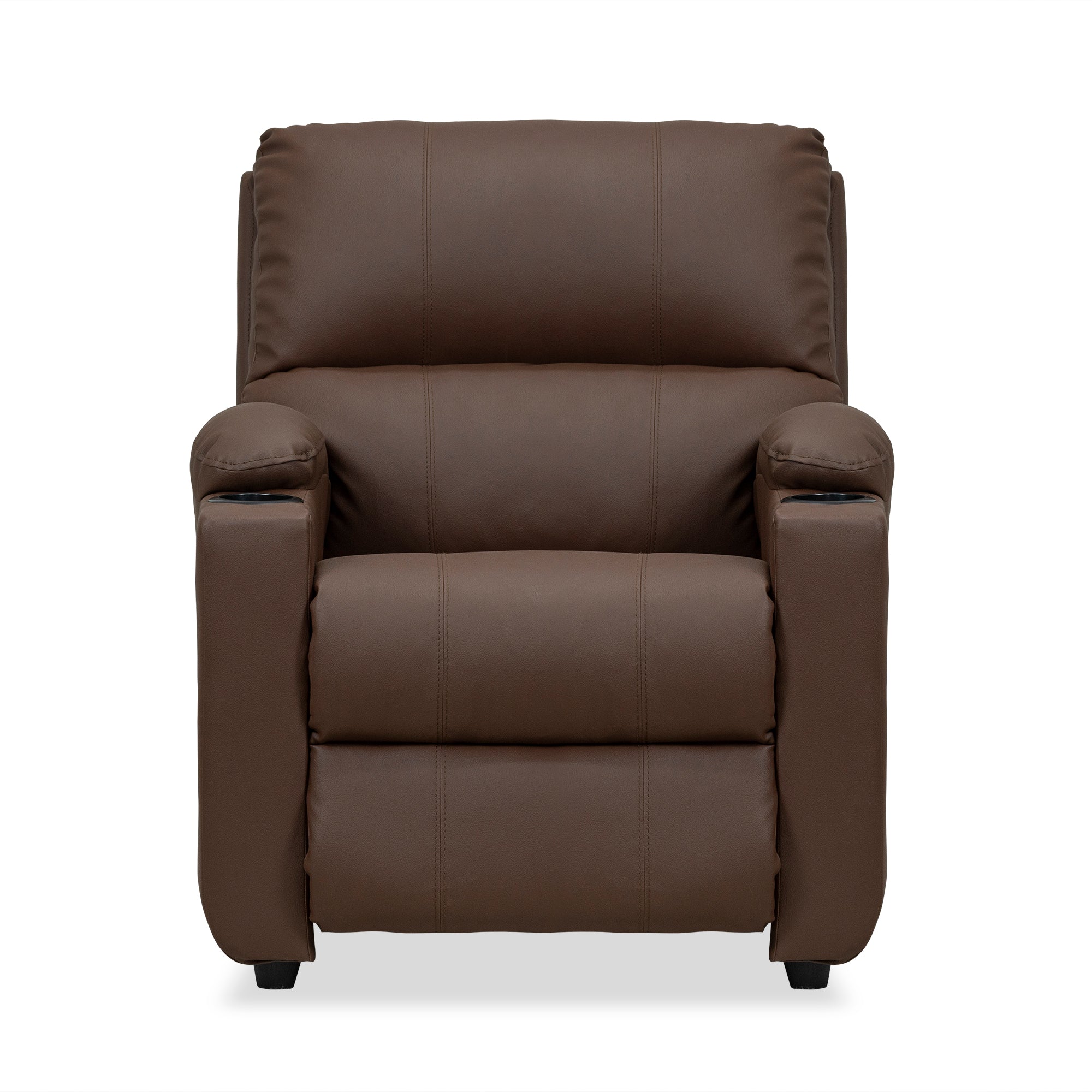 Silla reclinable alan 1 puesto sintetico chocolate