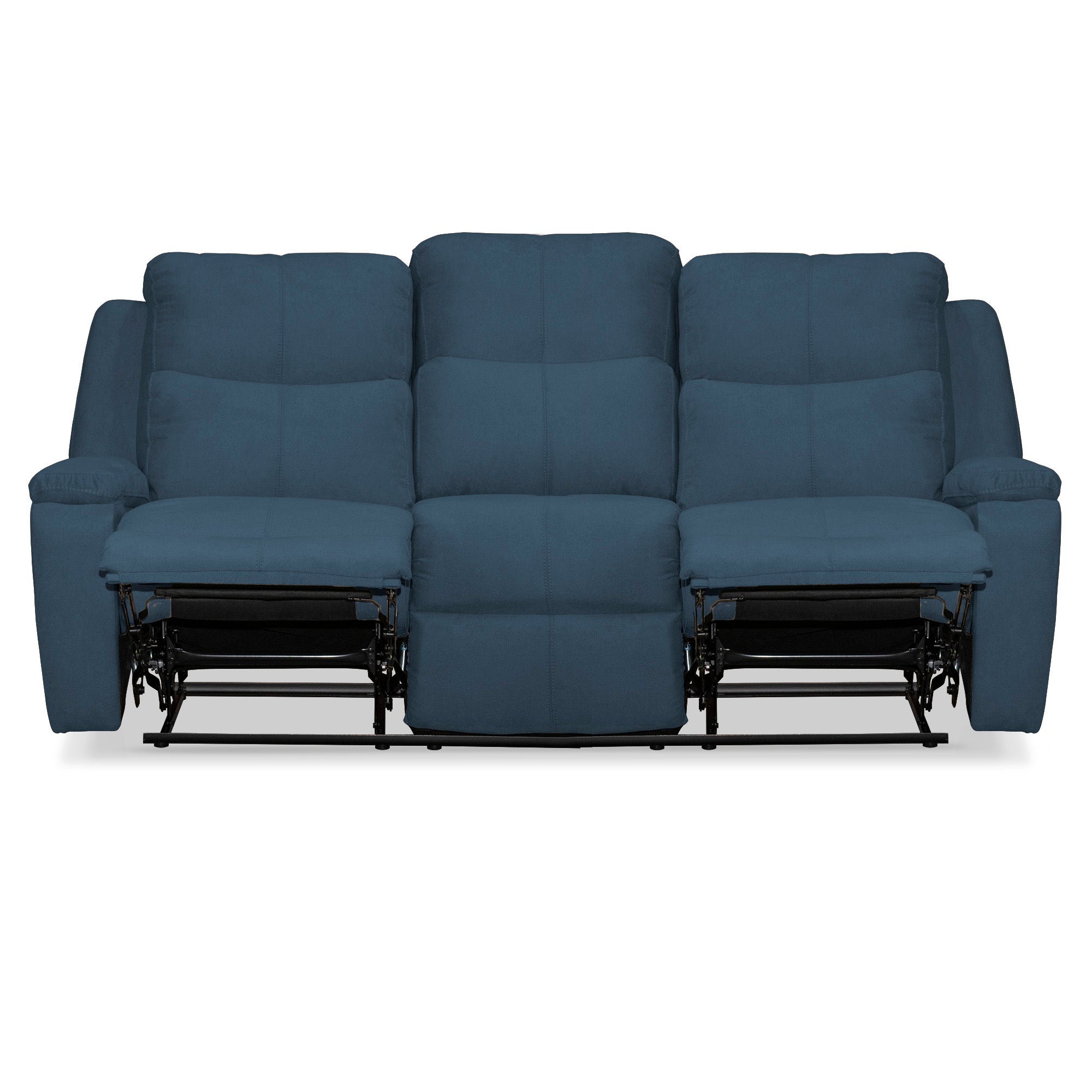 Sofa rec marsella 3 ptos estatico microfibra azul