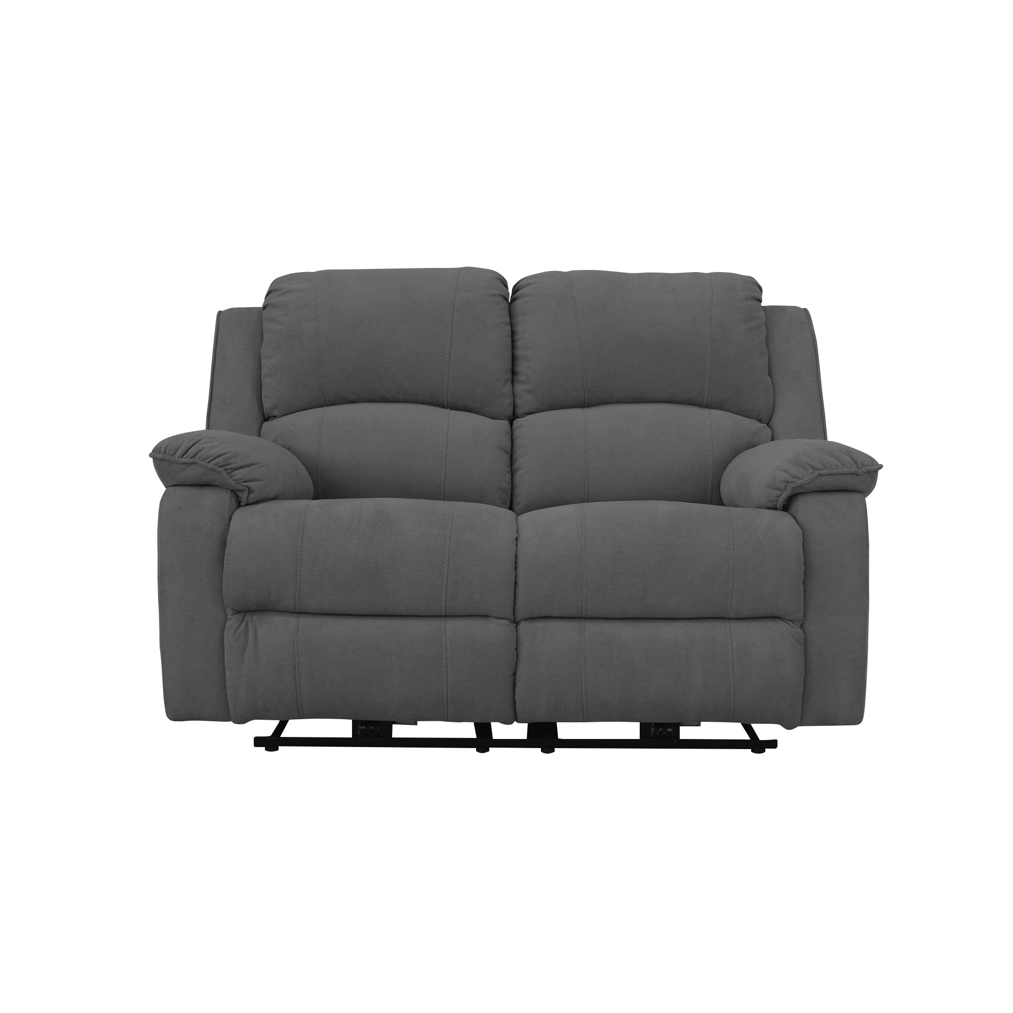 Sofa rec brooklyn 2 ptos estatico usb microfibra gris plomo