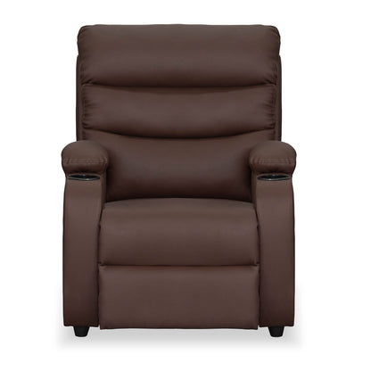 SILLA RECLINABLE TREVI  1 PUESTO  SINTETICO CHOCOLATE