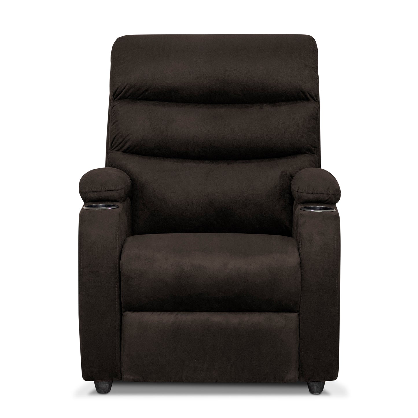 SILLA RECLINABLE TREVI  1 PUESTO  MICROFIBRA  CHOCOLATE