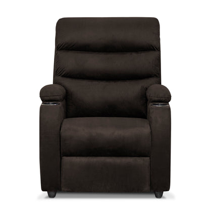 SILLA RECLINABLE TREVI  1 PUESTO  MICROFIBRA  CHOCOLATE