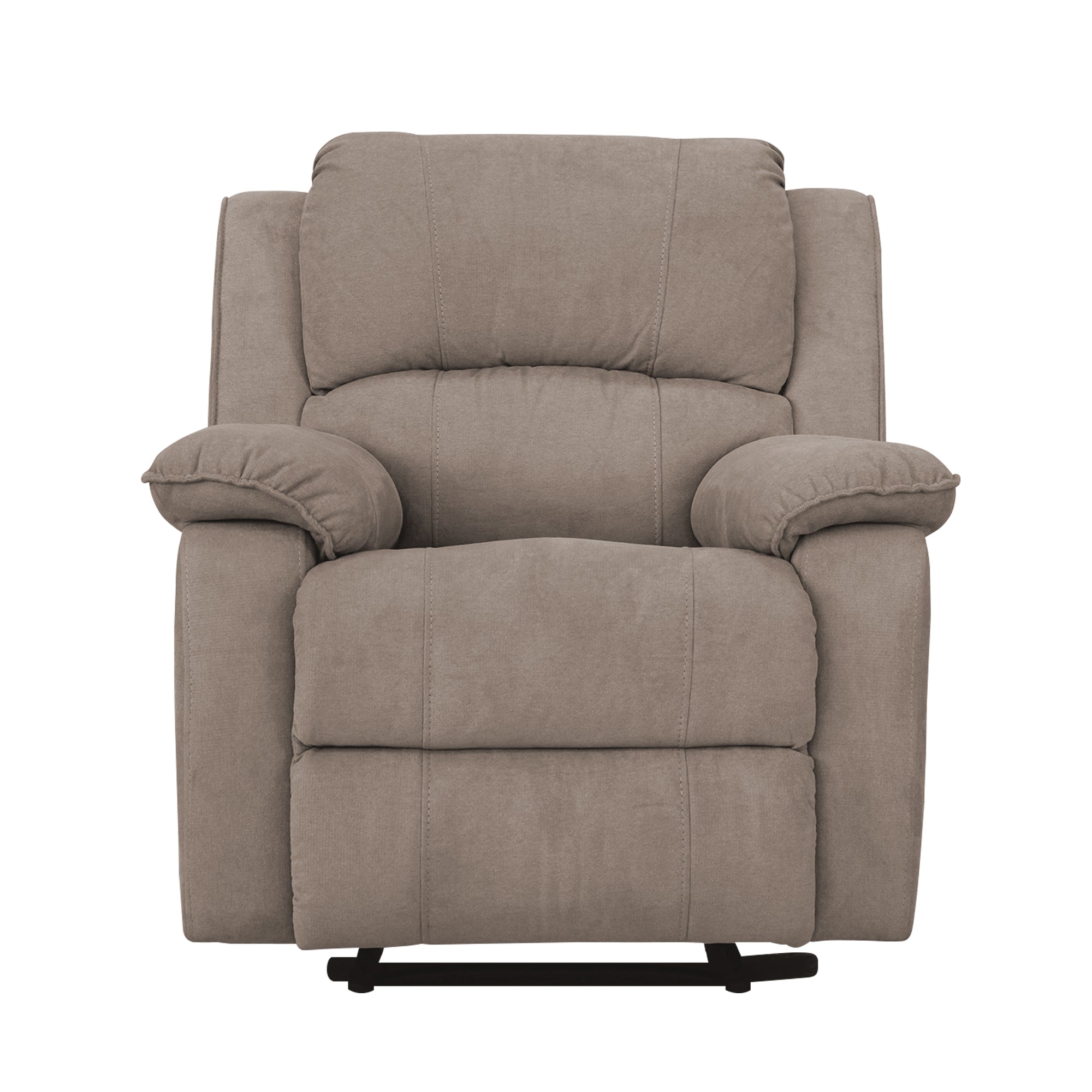 Silla reclinable mecedora brooklyn microfibra camel