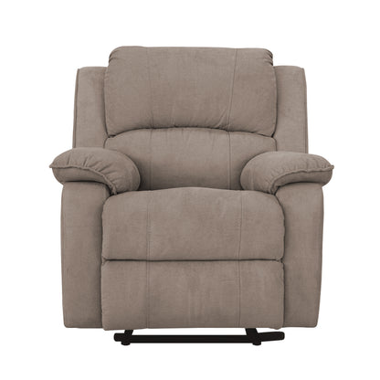 SILLA RECLINABLE MECEDORA  BROOKLYN  MICROFIBRA. CAMEL