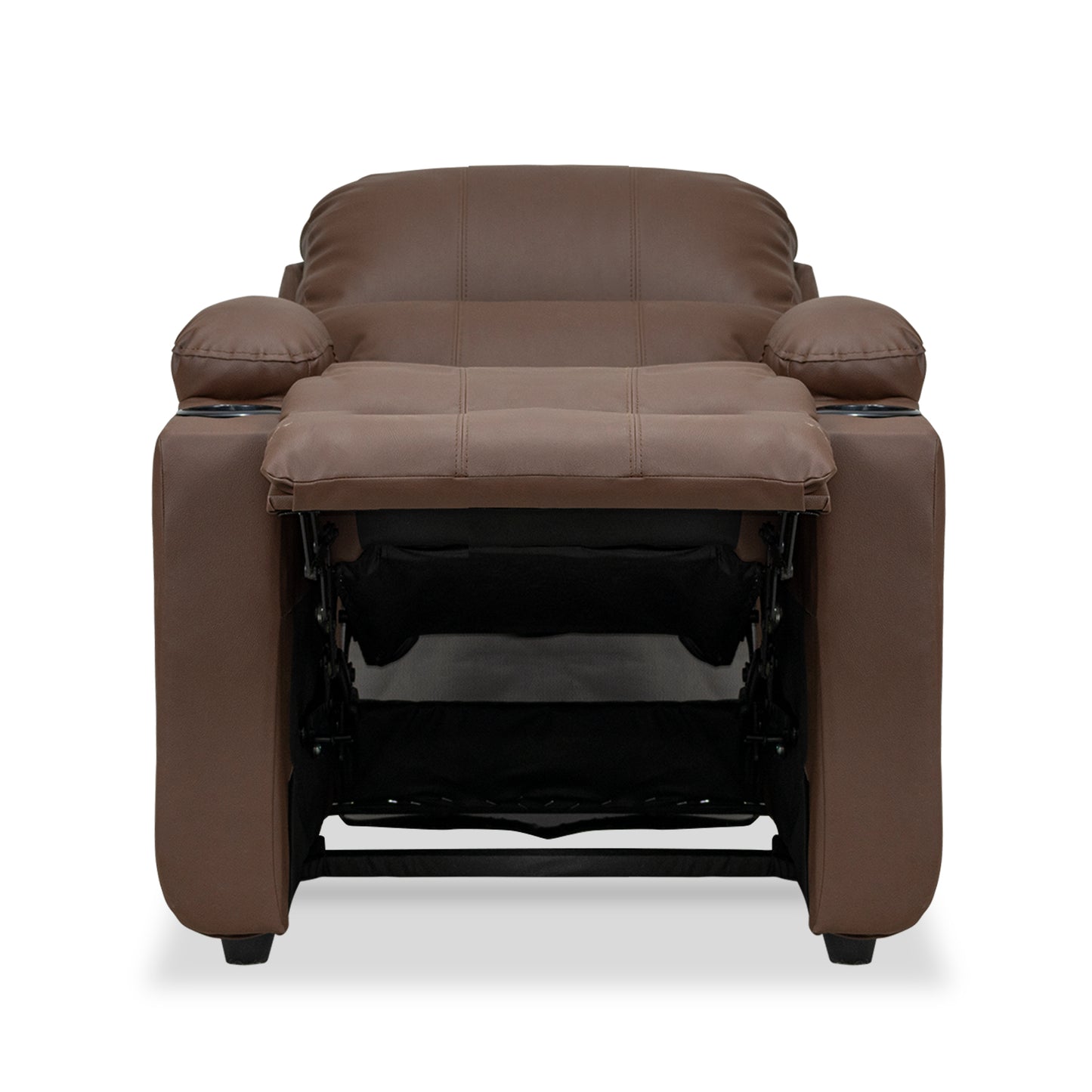 SILLA RECLINABLE ALAN  1 PUESTO  SINTETICO CHOCOLATE