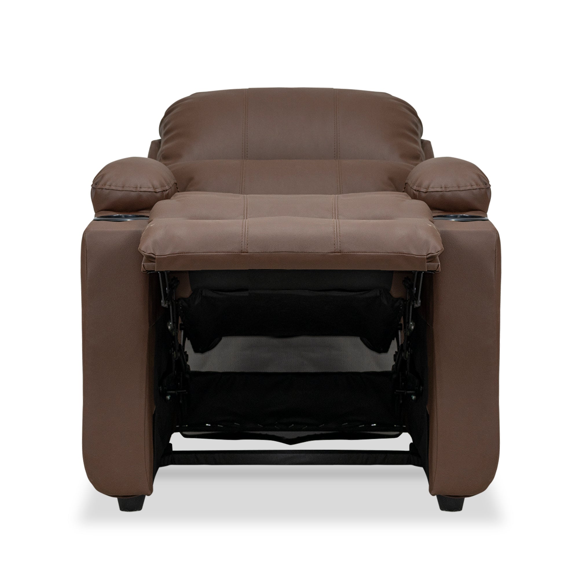 Silla reclinable alan 1 puesto sintetico chocolate