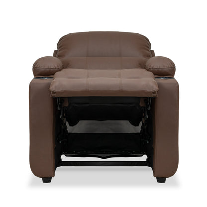 SILLA RECLINABLE ALAN  1 PUESTO  SINTETICO CHOCOLATE