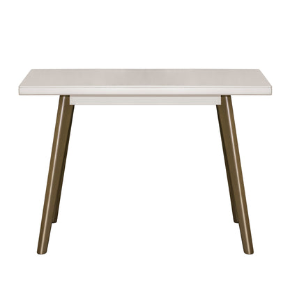 MESA COMEDOR 4 PUESTOS REGINA BLANCO PERLA  CHAMPAN