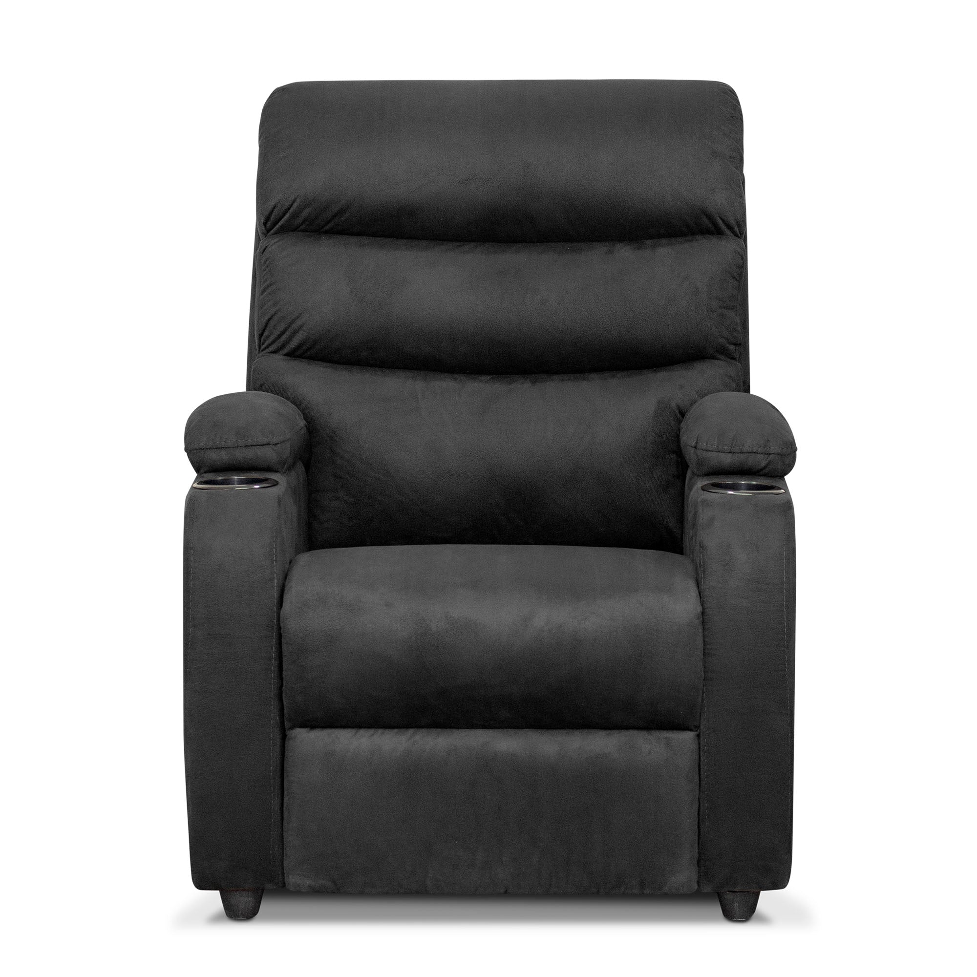 Silla reclinable trevi 1 puesto microfibra gris plomo
