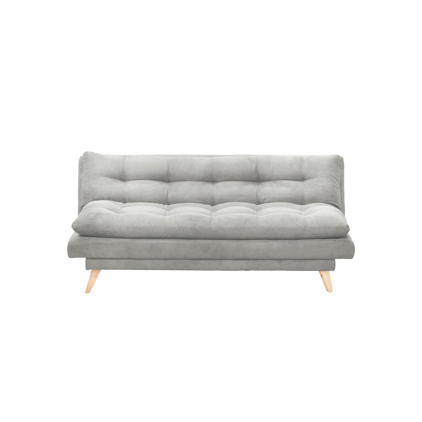 SOFA CAMA NANTES MICROFIBRA  PLATA