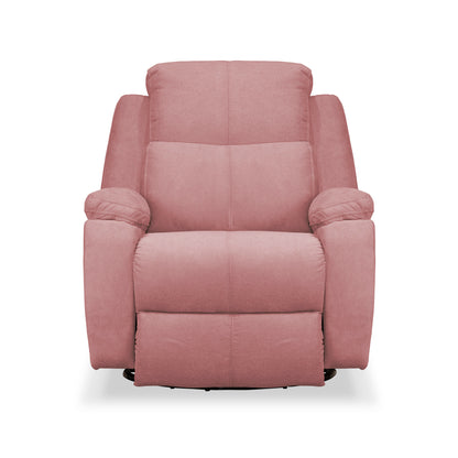 SILLA RECLINABLE MARSELLA 1P GIRATORIA/MECEDORA MICROFIBRA ROSA