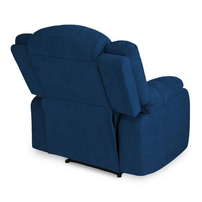 SILLA RECLINABLE GRAND ESTATICA 1 PUESTO MICROFIBRA  AZUL