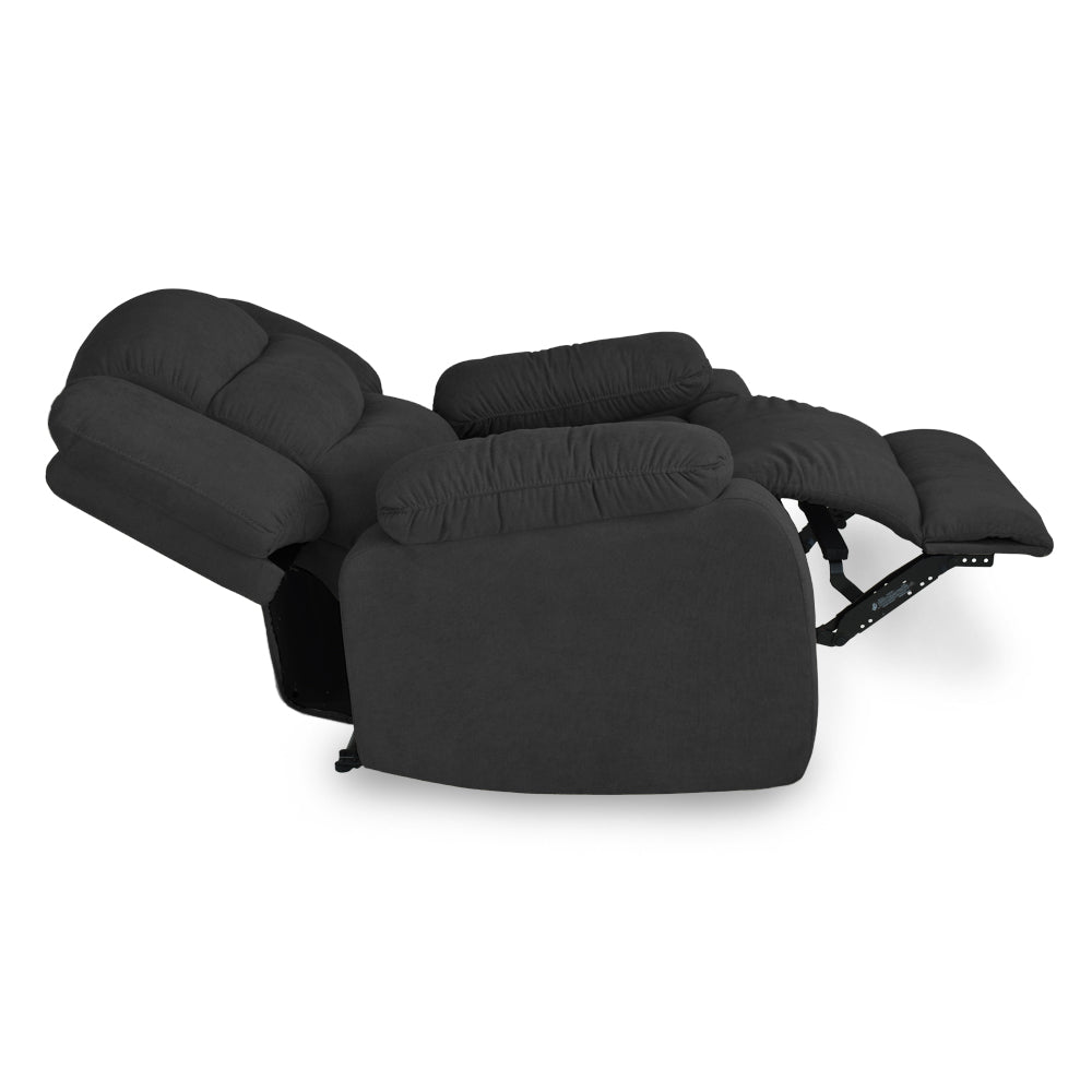SILLA RECLINABLE GRAND ESTATICA 1 PUESTO MICROFIBRA  GRIS PLOMO