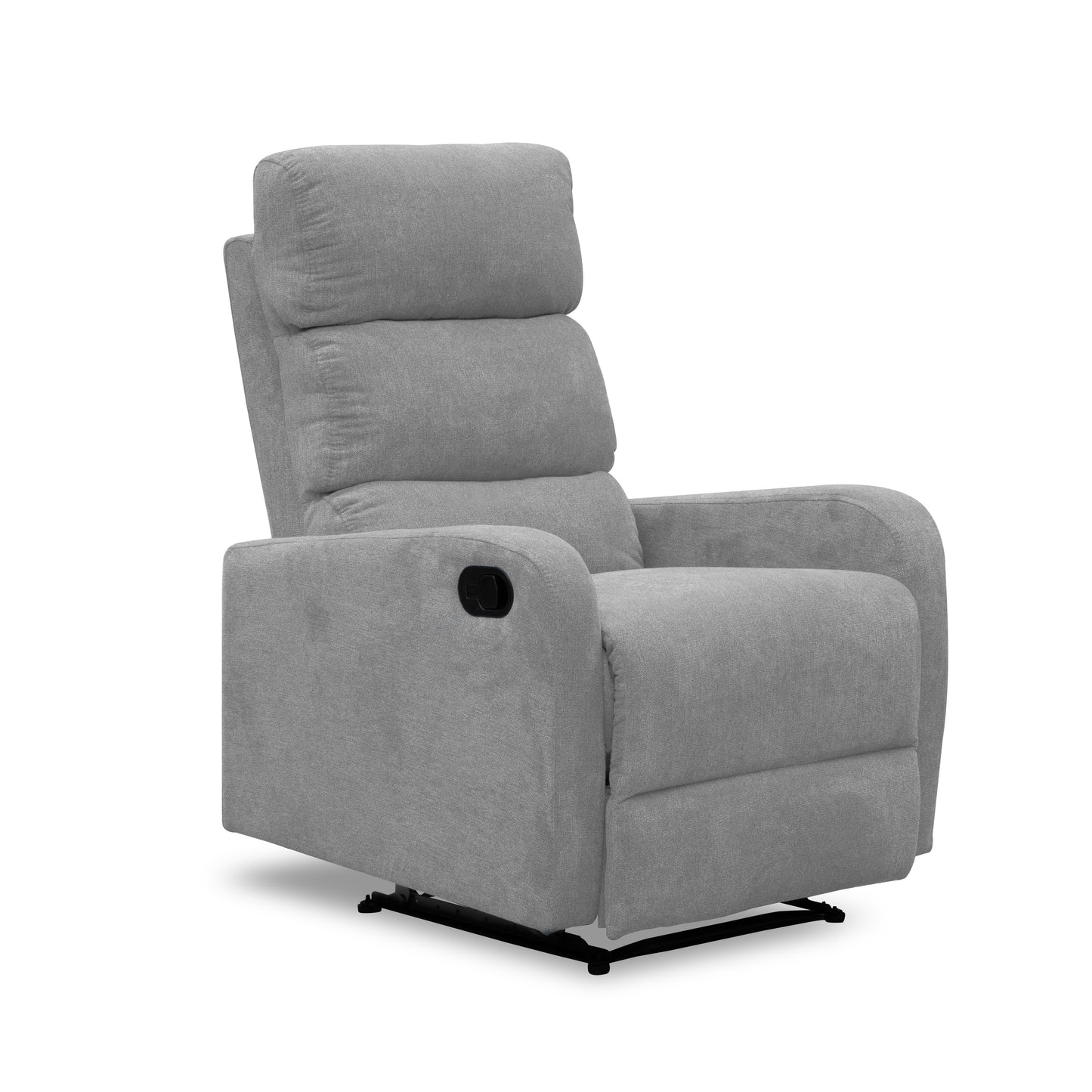 SILLA RECLINABLE ESTÁTICA PEKIN  1 PUESTO  MICROFIBRA PLATA