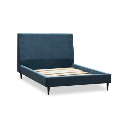 CAMA TAPIZADA BERLIN 140X190 ZULIA AZUL